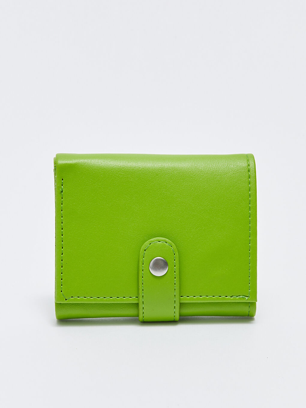Yeşil Deri Görünümlü Kadın Cüzdan