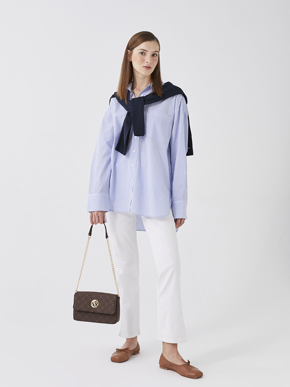 Sac bandoulière à motif monogramme pour Femmes-2