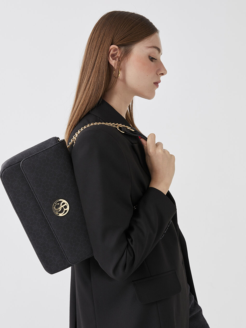 Sac bandoulière à motif monogramme pour Femmes-1
