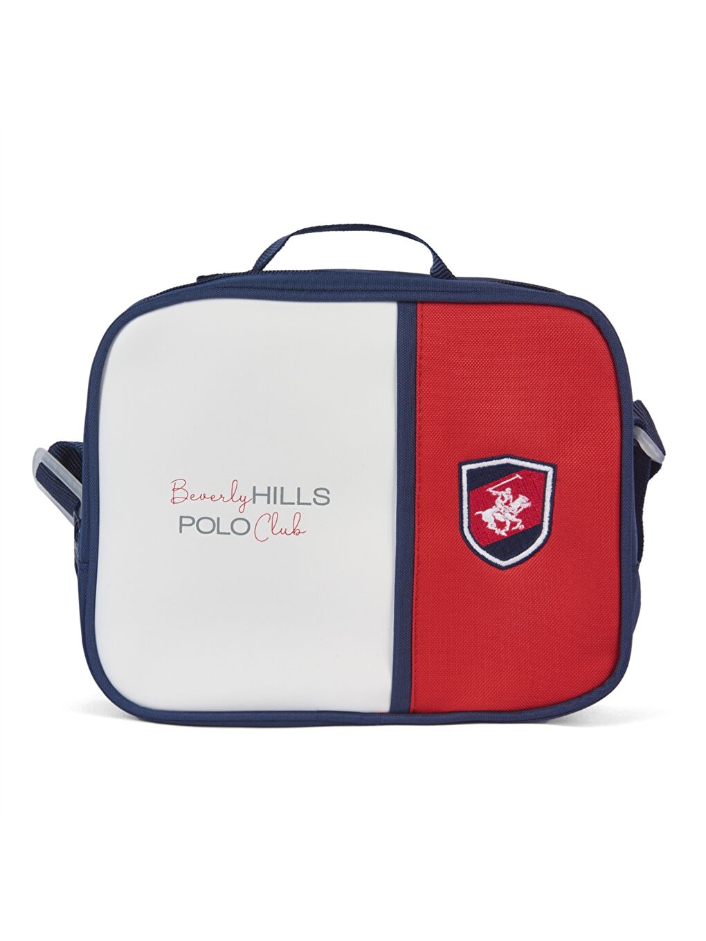 Beyaz Renk Bloklu Erkek Çocuk Beslenme Çantası