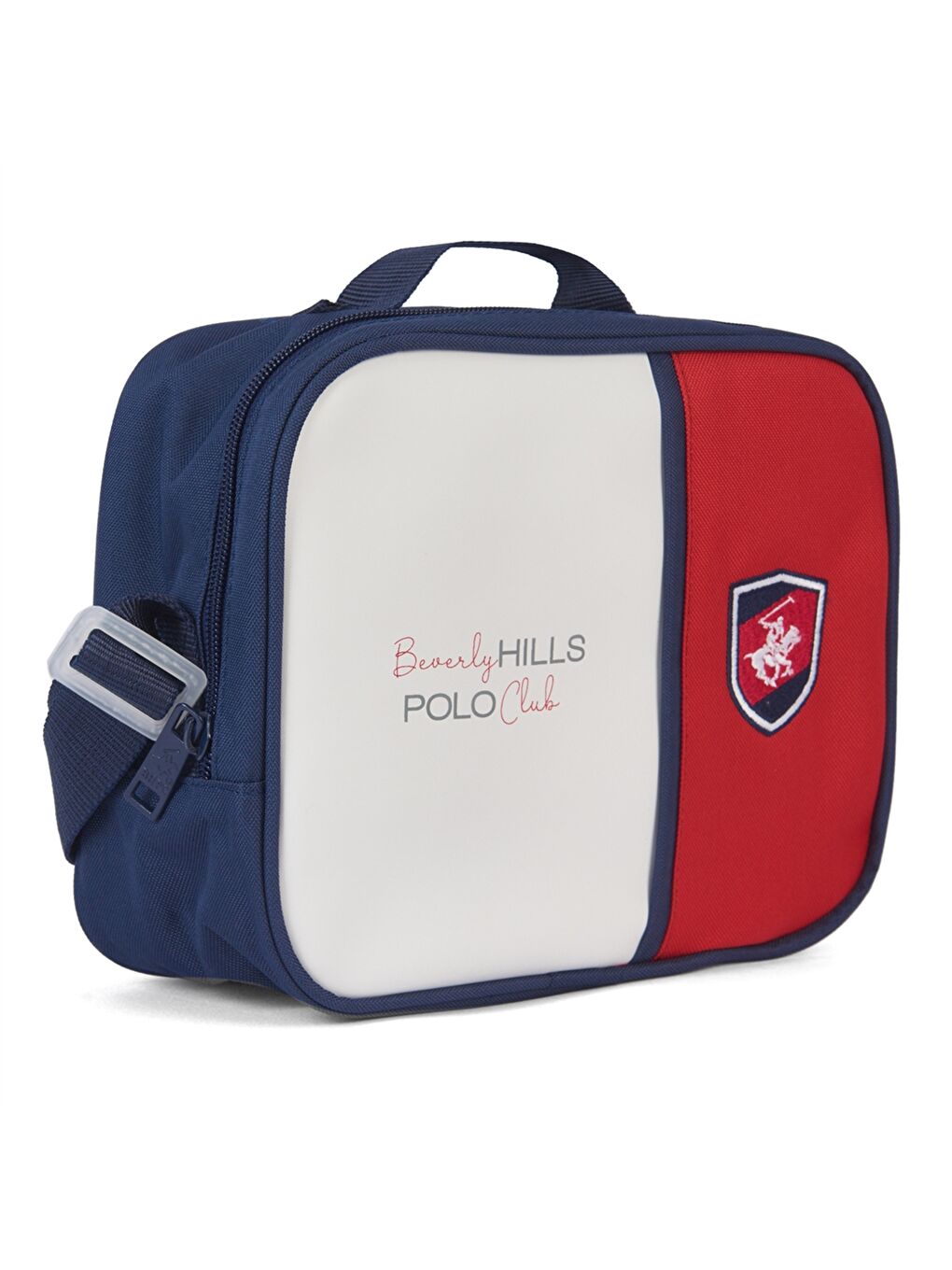 Beyaz Renk Bloklu Erkek Çocuk Beslenme Çantası-1