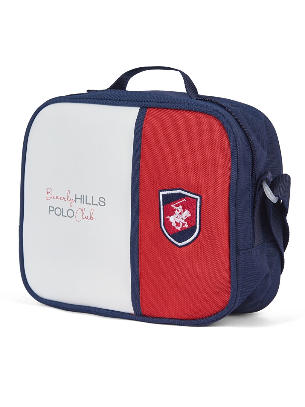 Beyaz Renk Bloklu Erkek Çocuk Beslenme Çantası-2