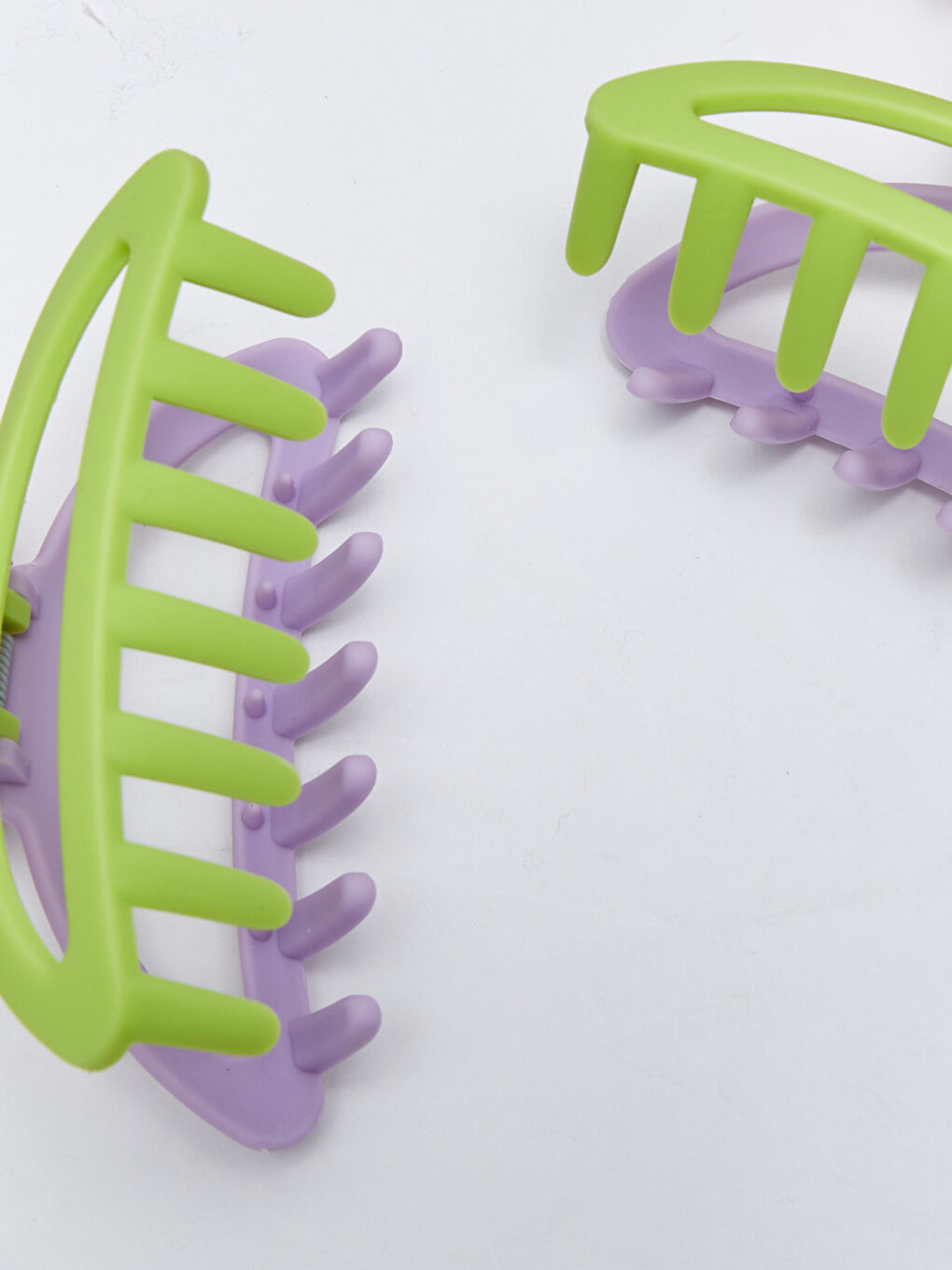 Karışık Renk Bloklu Kadın Klips Toka 2'li-2