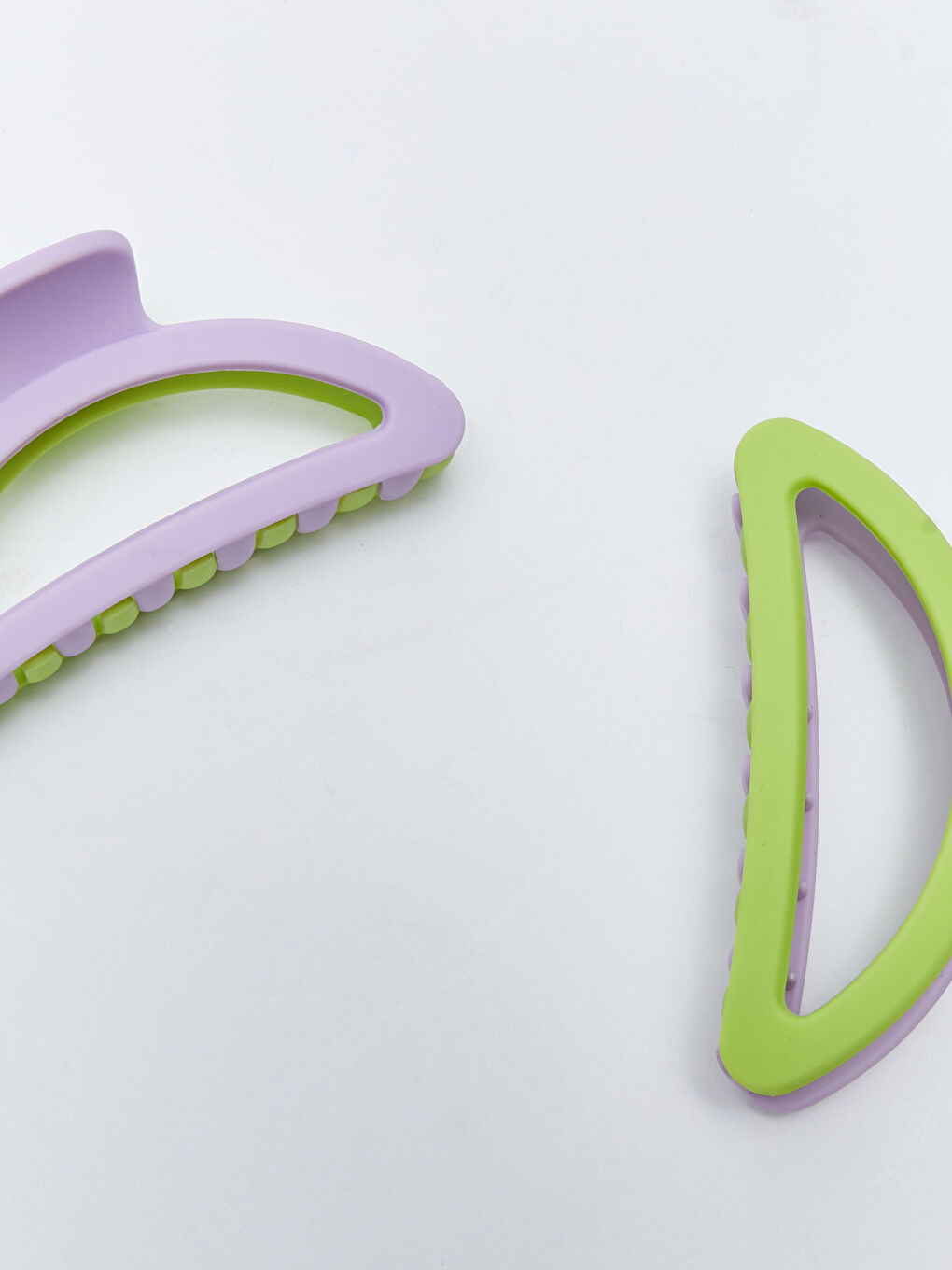 Karışık Renk Bloklu Kadın Klips Toka 2'li-3