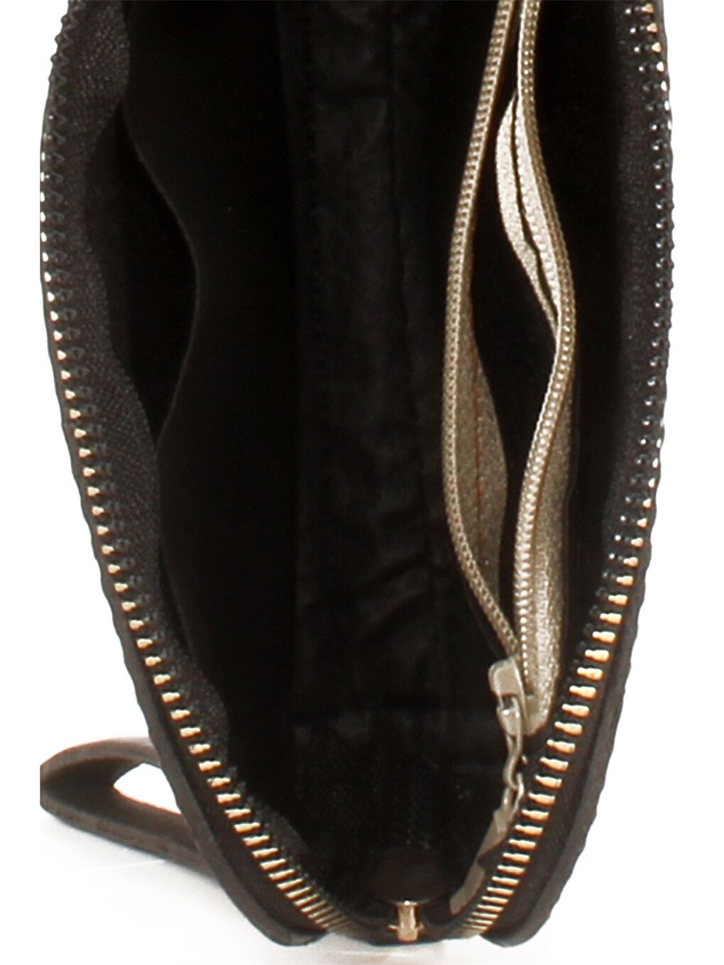 Siyah Deri Görünümlü Kadın Portföy Çanta-1