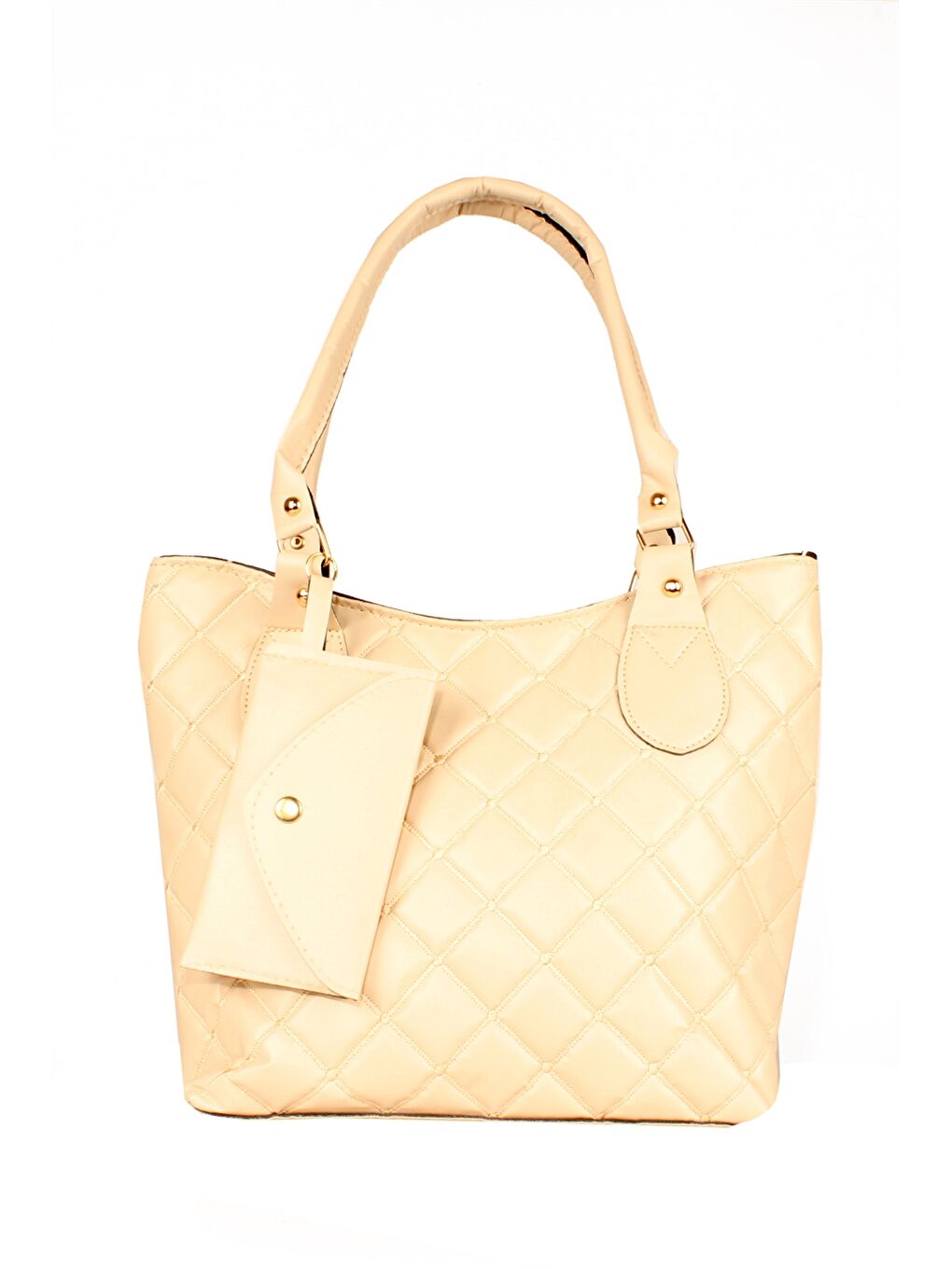 Sac Fourre-tout Matelassé en Similicuir pour Femmes