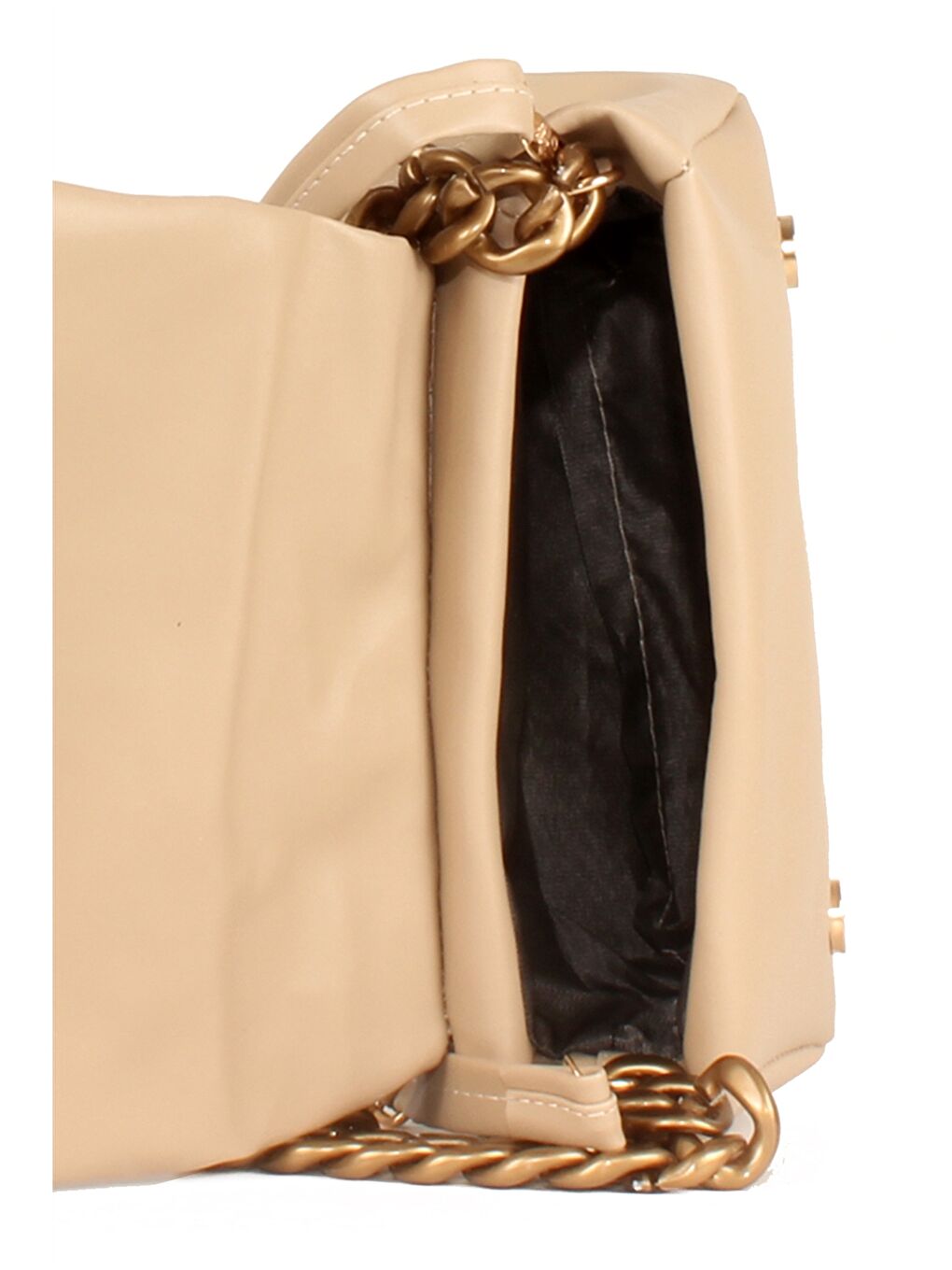 Kahverengi Deri Görünümlü Kendinden Desenli Kadın Omuz Çantası-2