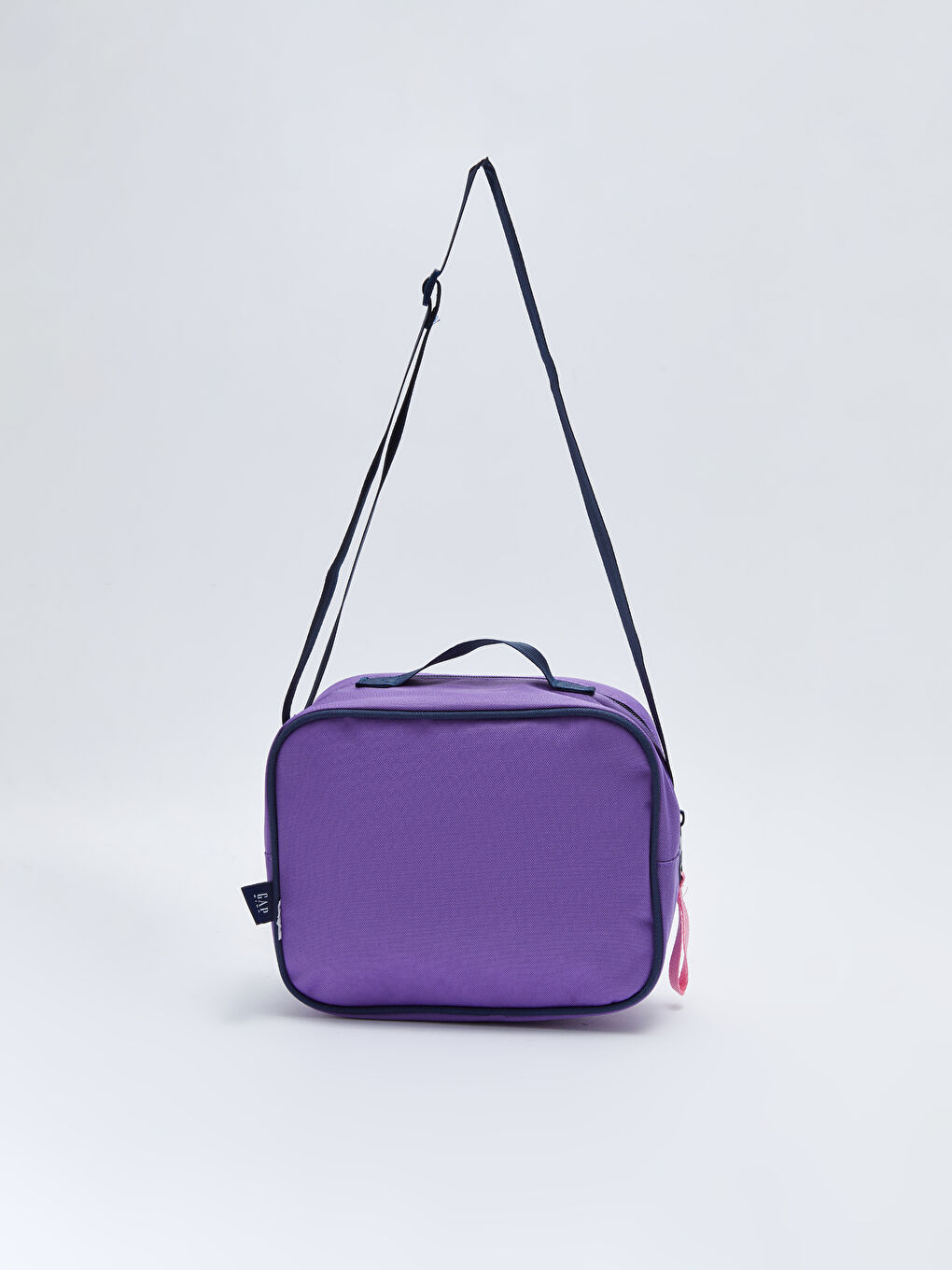 Mavi Yazı Nakışlı Kız Çocuk Beslenme Çantası-2