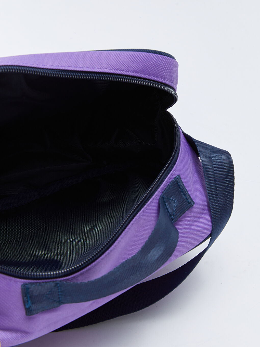 Mavi Yazı Nakışlı Kız Çocuk Beslenme Çantası-4