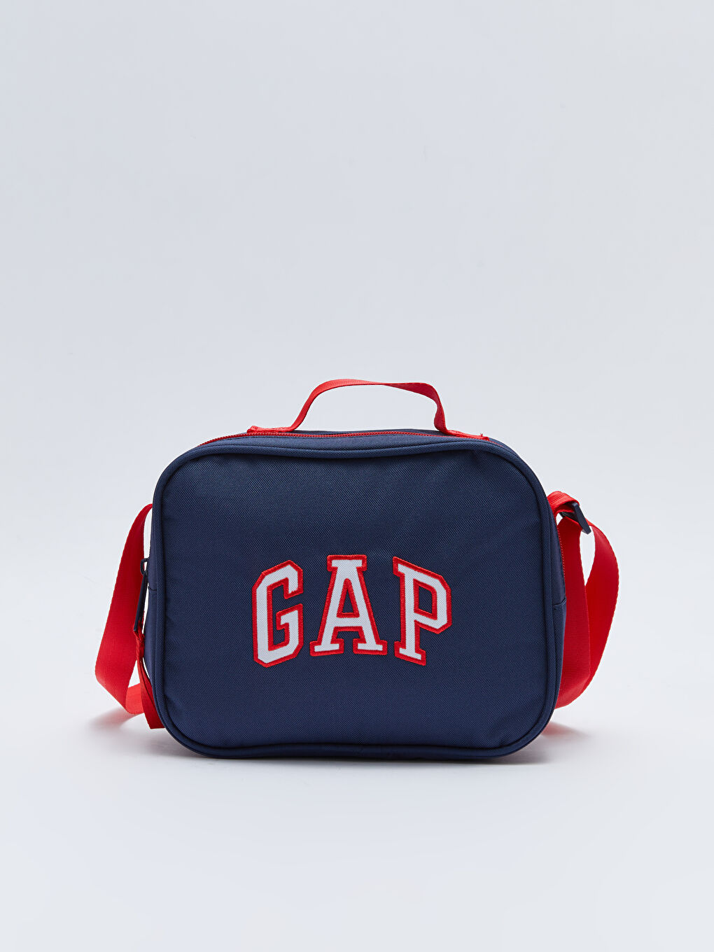 Lacivert Yazı Nakışlı Erkek Çocuk Beslenme Çantası