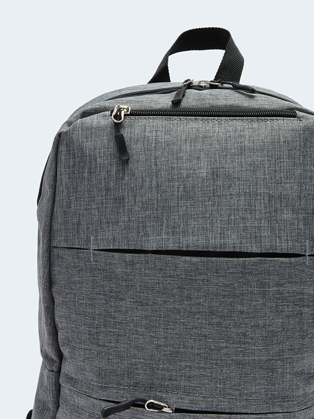 Antrasit Etiket Baskılı Erkek Laptop Çantası-3