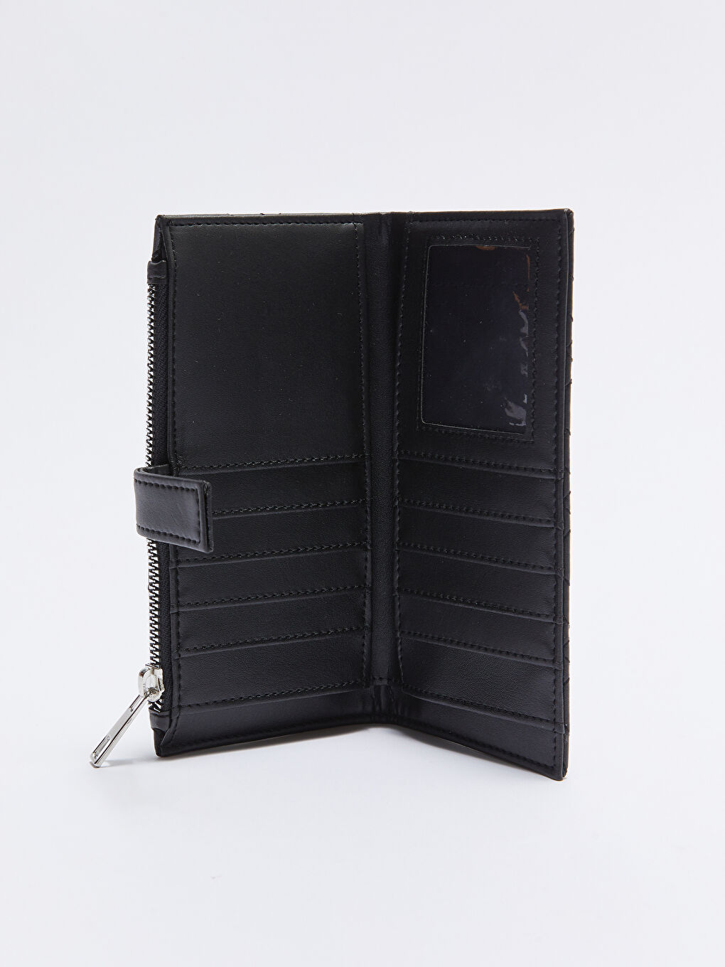 Leather Look Quilted Women Wallet-2