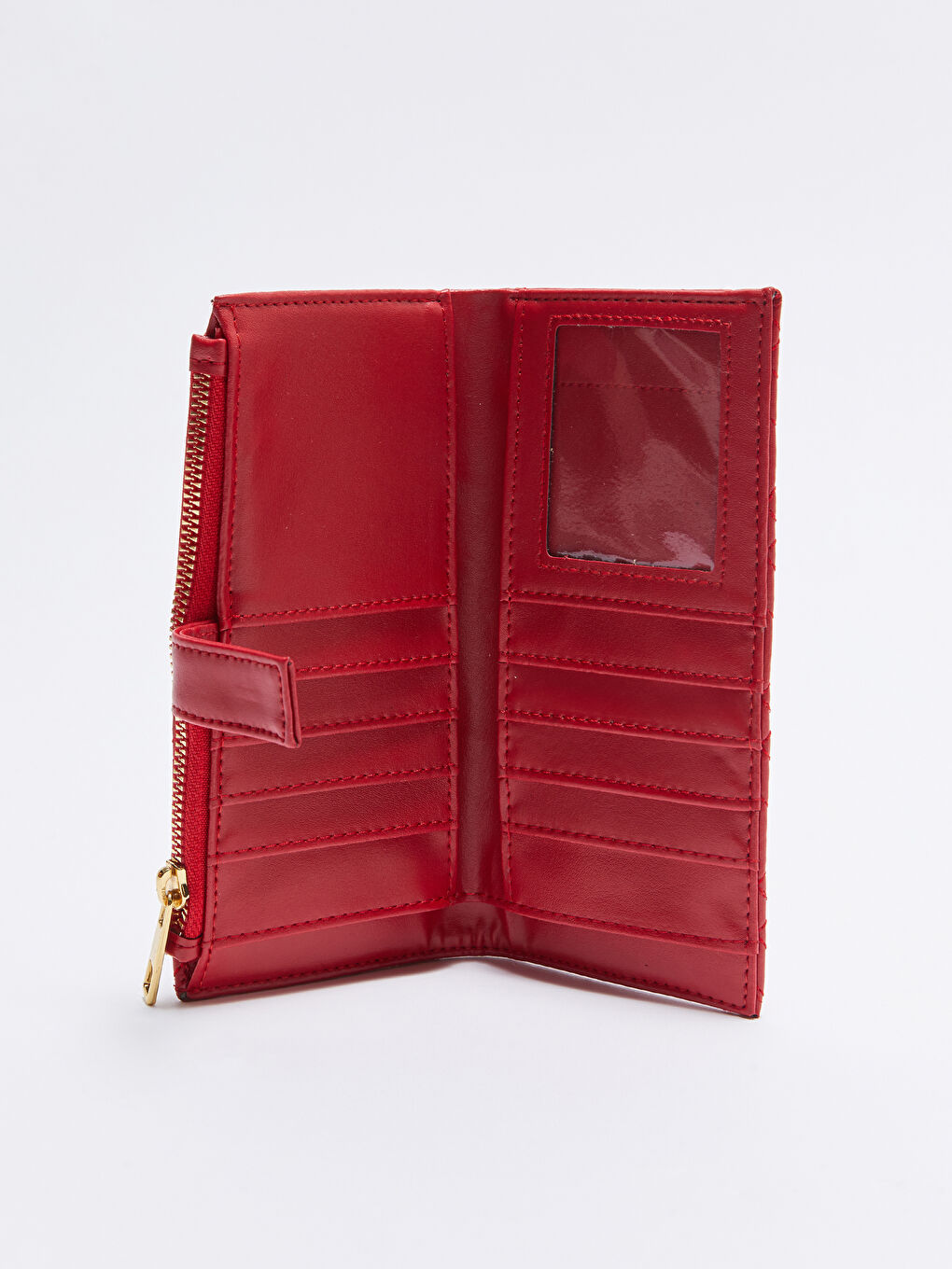 Portefeuille Femme Matelassé Aspect Cuir-2