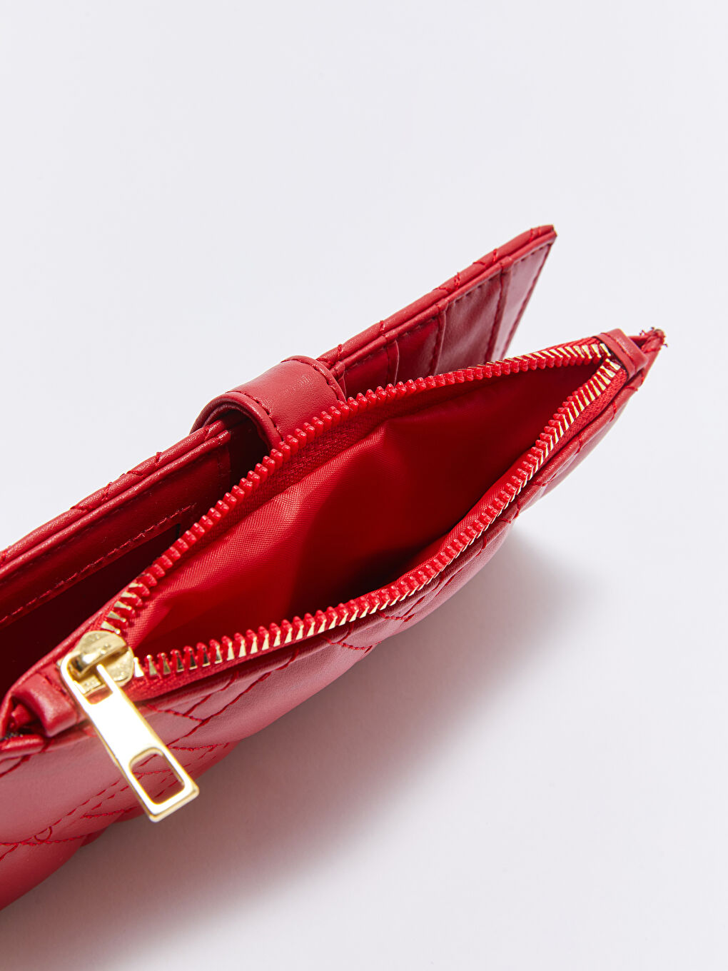 Portefeuille Femme Matelassé Aspect Cuir-3