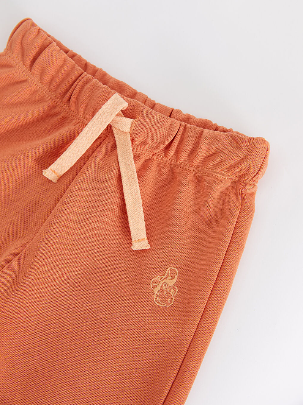 Pembe Nostaljik Maymun Nakışlı Erkek Bebek Pijama Alt-2