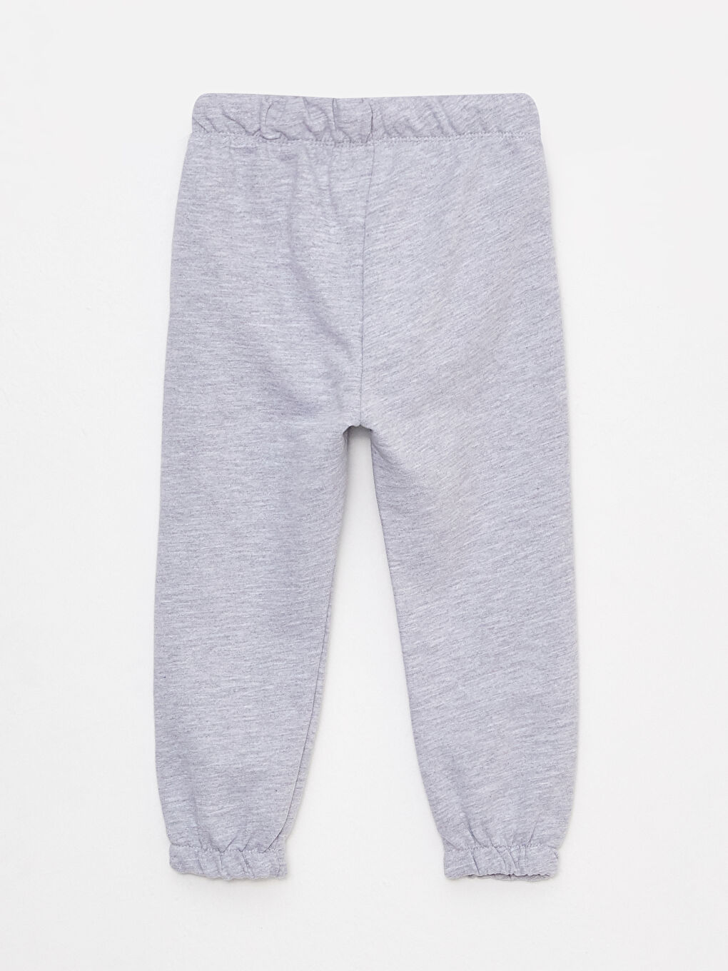 Gri Beli Lastikli Nakış Detaylı Erkek Bebek Pijama Alt-1