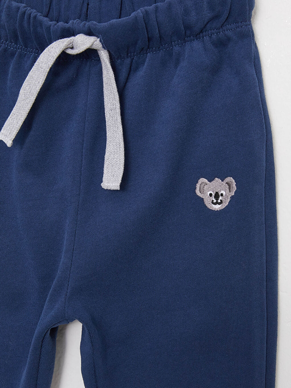 وسط مطاطي تفاصيل تطريز بنطلون بيجامة أولاد رضع-2