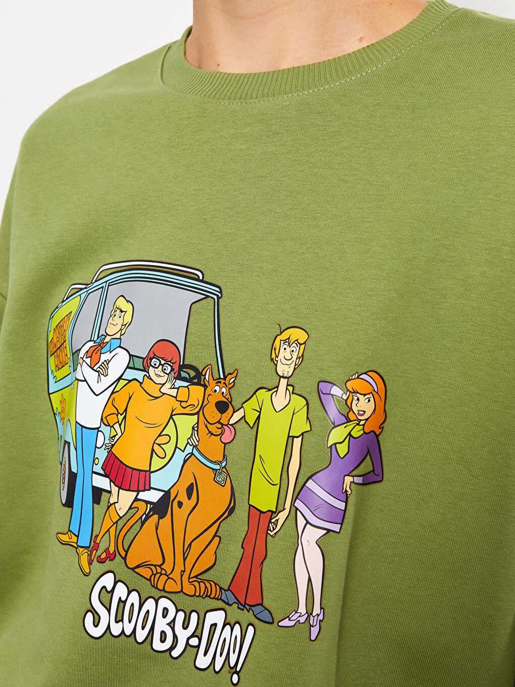 LCW Vision Crew Neck Scooby Doo Printed Women's Thick Sweatshirt -W2IB88Z8-HBD