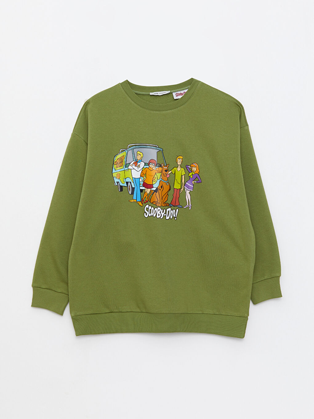 LCW Vision Crew Neck Scooby Doo Printed Women's Thick Sweatshirt -W2IB88Z8-HBD