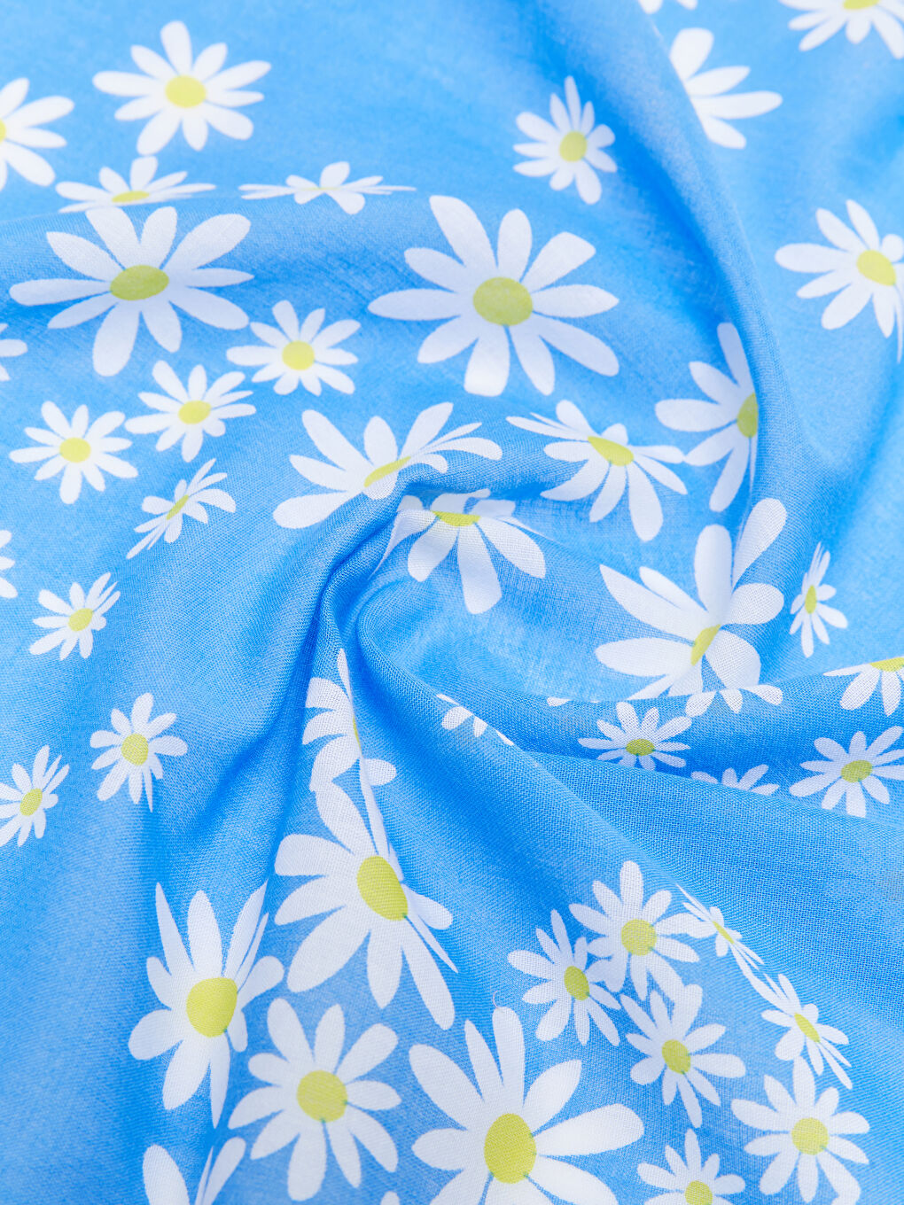 Lila Desenli Pamuklu Kadın Bandana 2'li-5