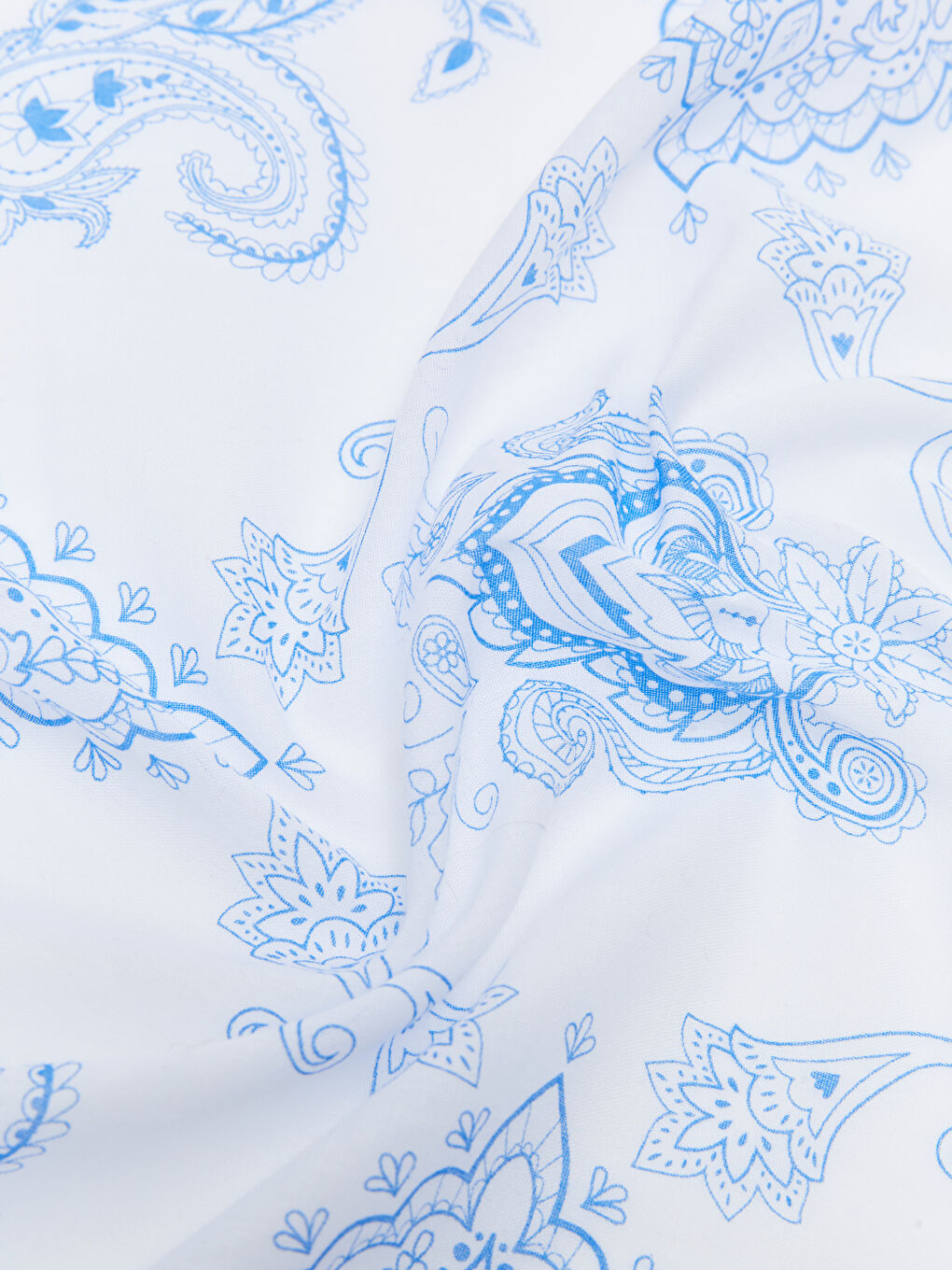 Lila Desenli Pamuklu Kadın Bandana 2'li-6