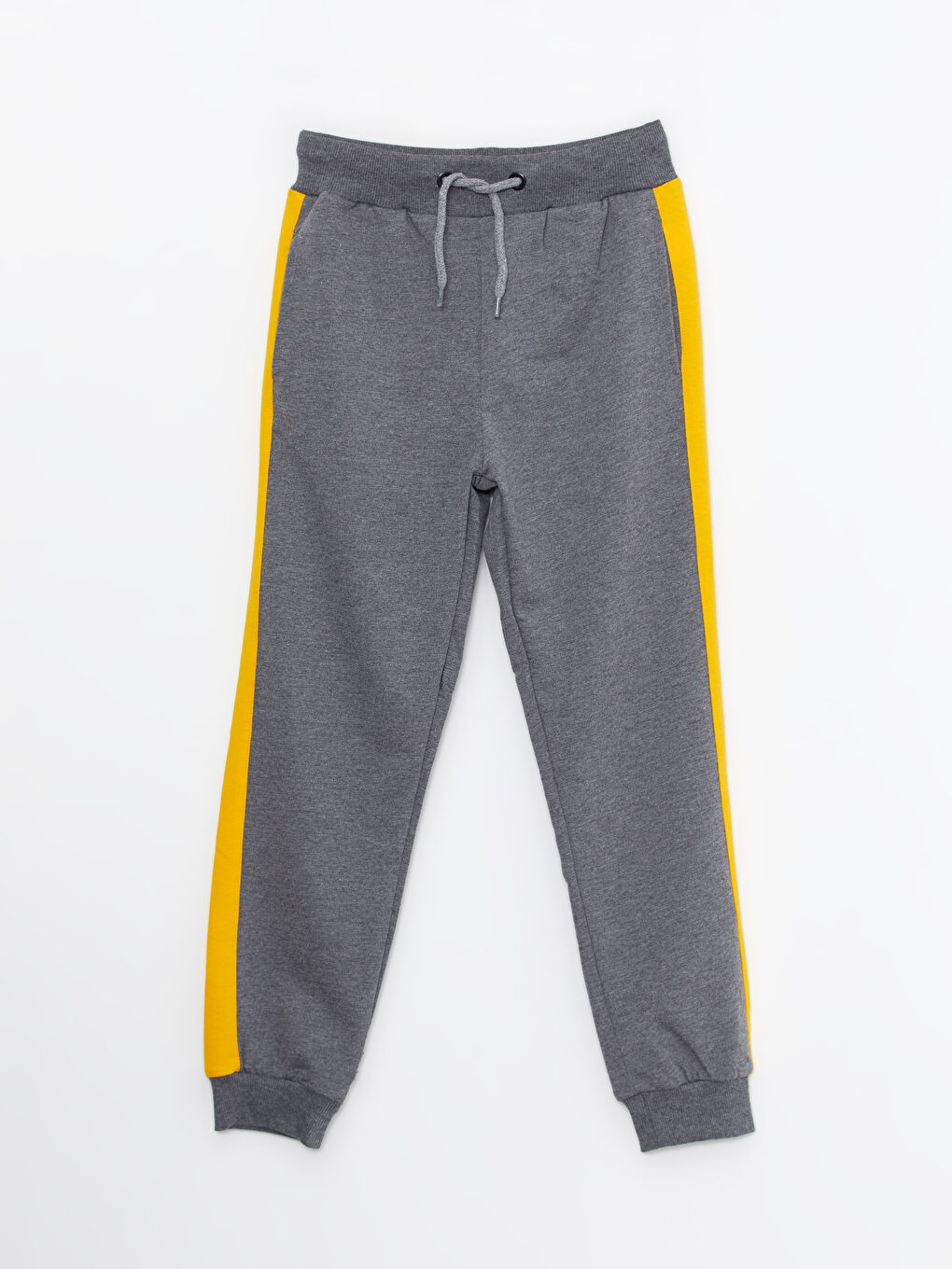 Gri Kapüşonlu Baskılı Uzun Kollu Erkek Çocuk Sweatshirt ve Eşofman Altı-8