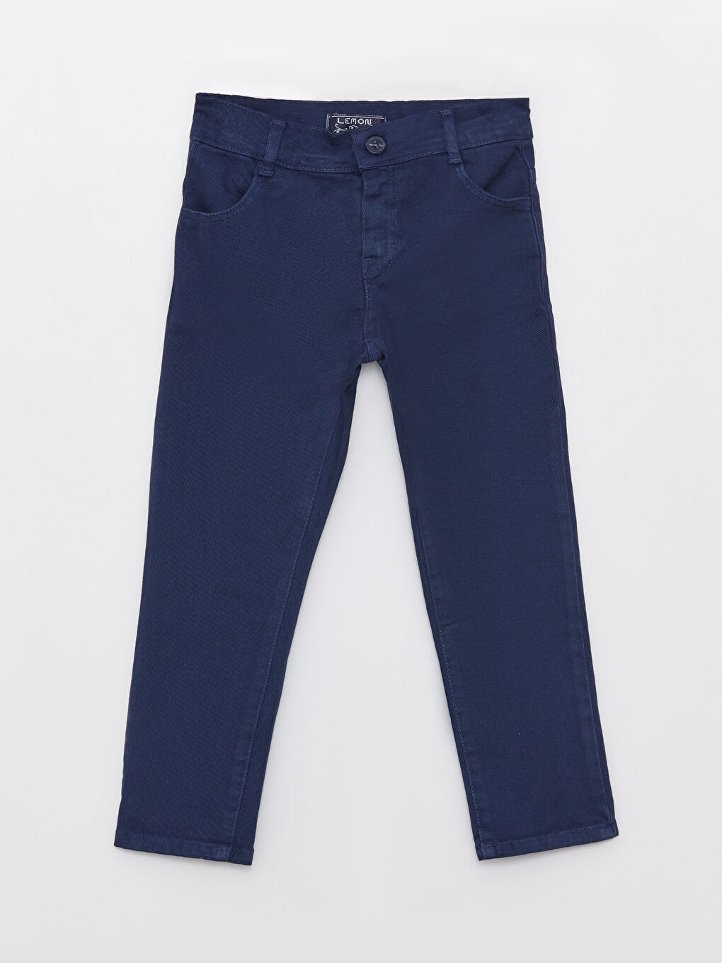 Gri Bisiklet Yaka Desenli Uzun Kollu Erkek Çocuk Kazak Gömlek ve Pantolon-3