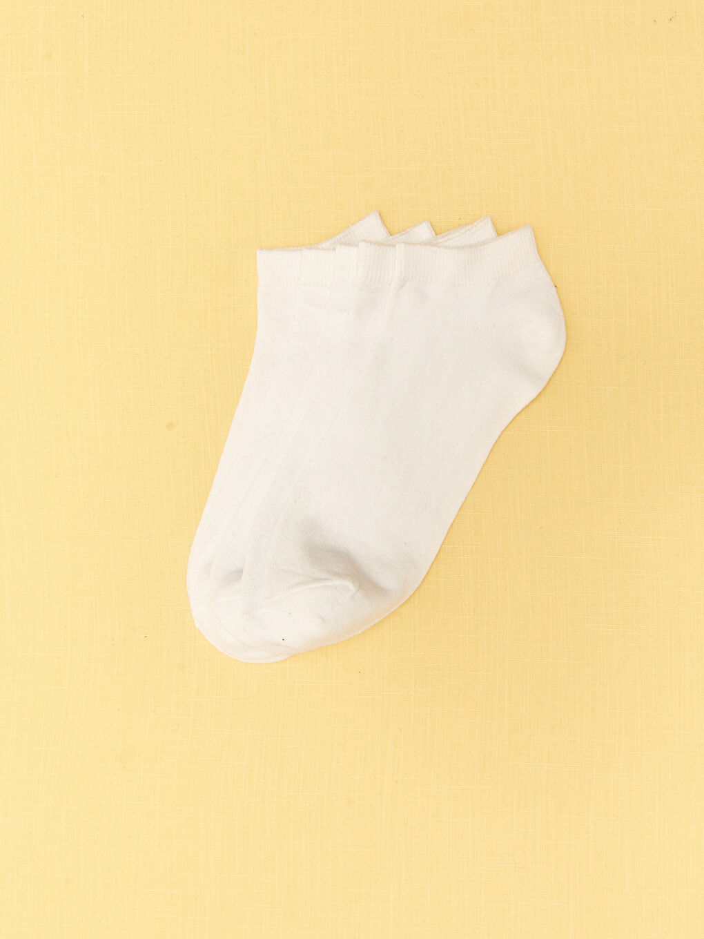 Beyaz Erkek Patik Çorap 5'li