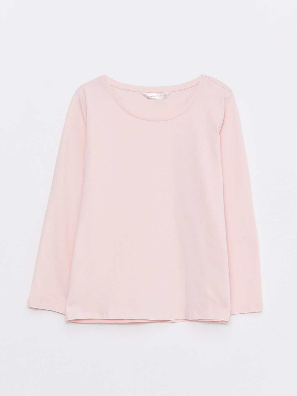 Gri Bisiklet Yaka Düz Uzun Kollu Kadın Pijama Takımı-6