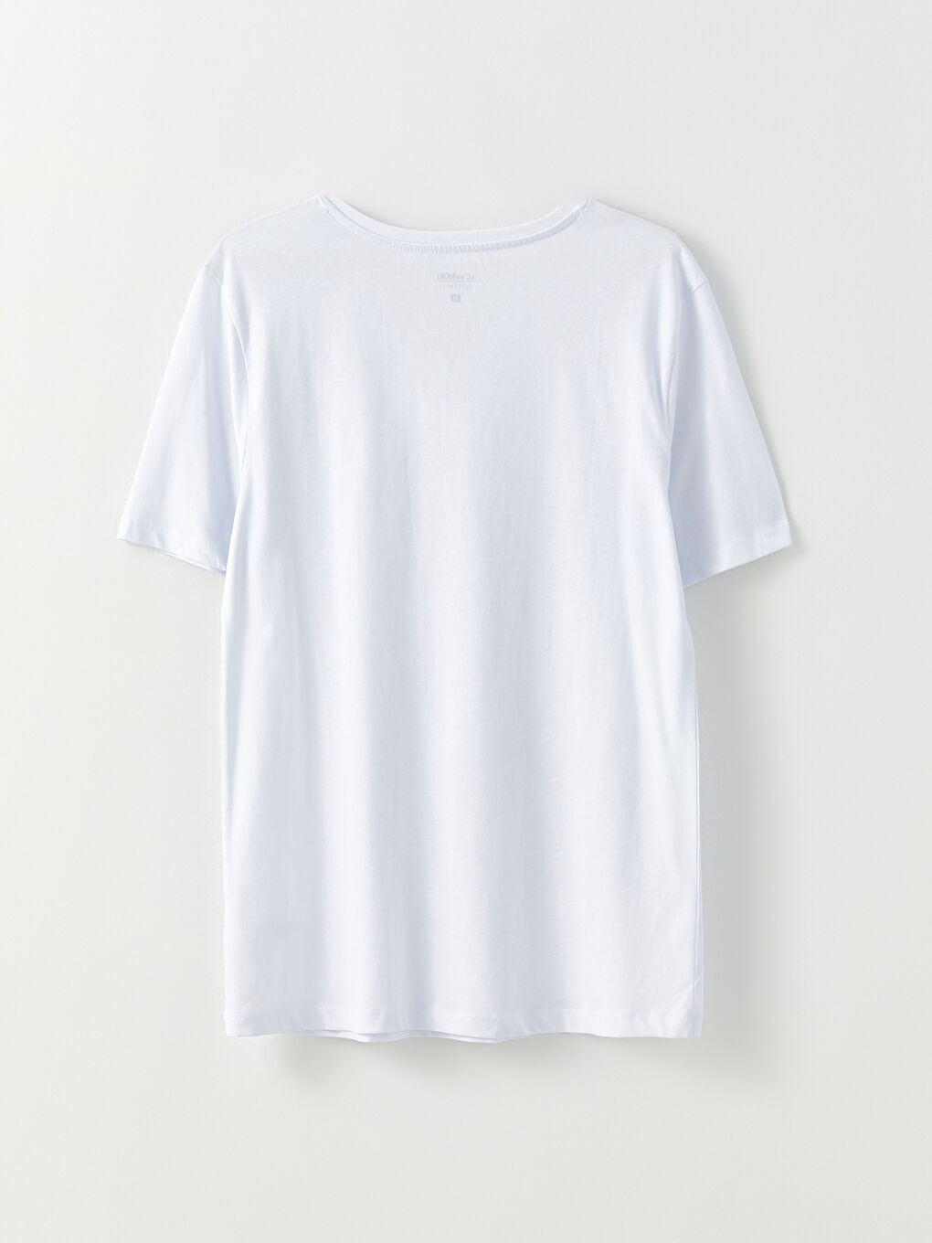 Beyaz V Yaka Kısa Kollu Pamuklu Erkek Atlet-6