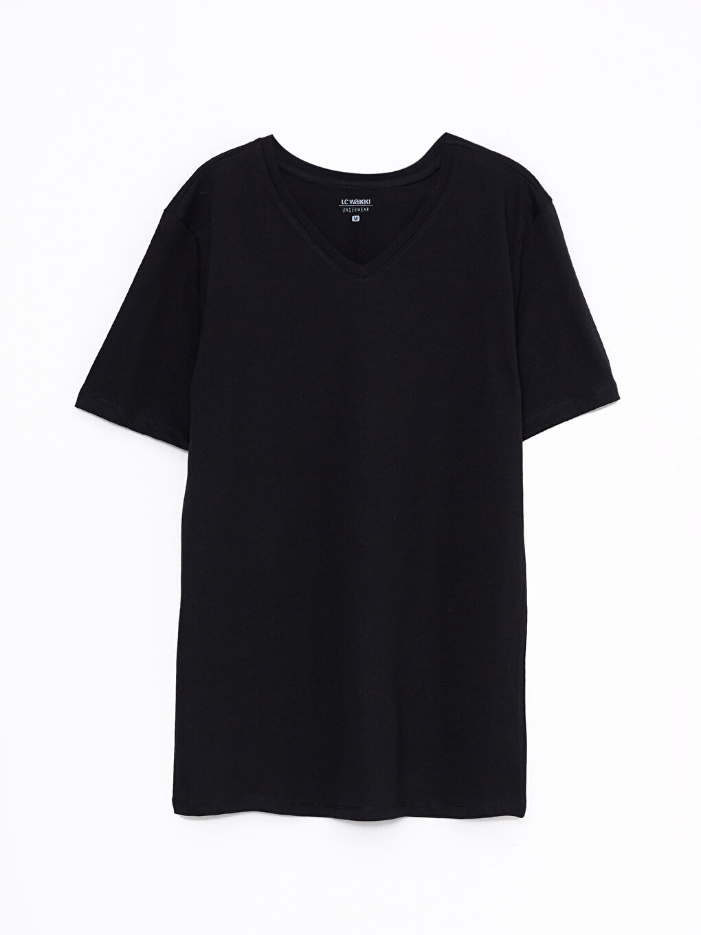 V-Neck Short Sleeve Cotton Men's Undershirt-5