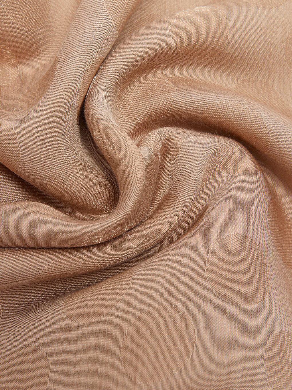 Kahverengi Puantiye Desenli Kadın Şal-5