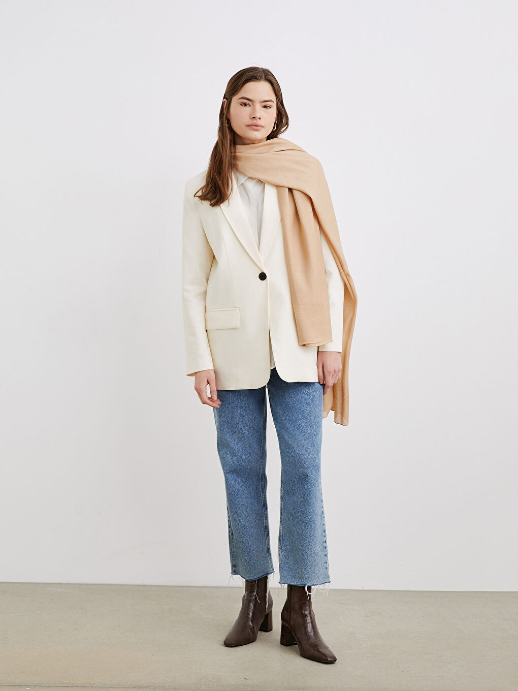 Women's Plain Scarf-1