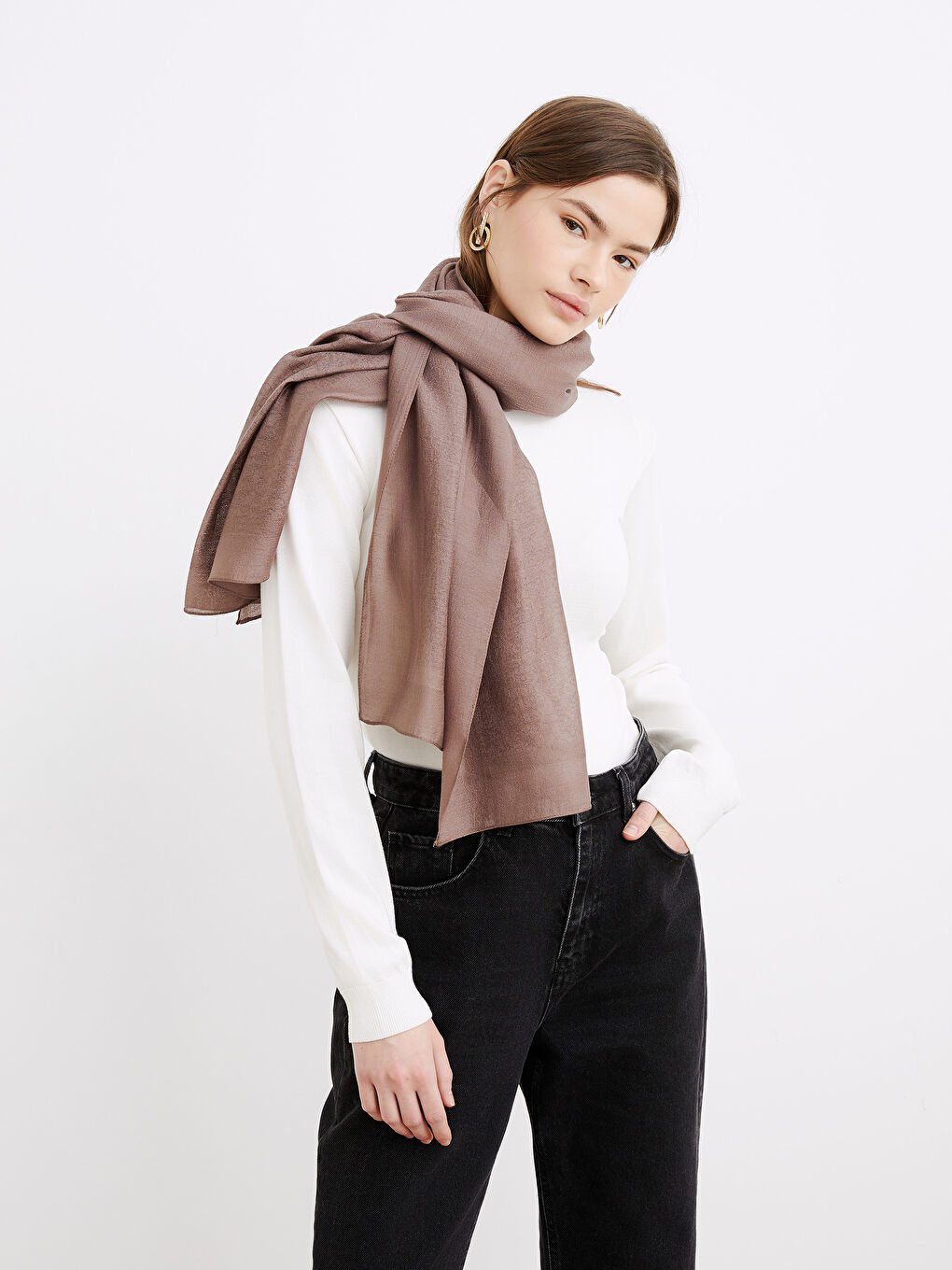Women's Plain Scarf-2