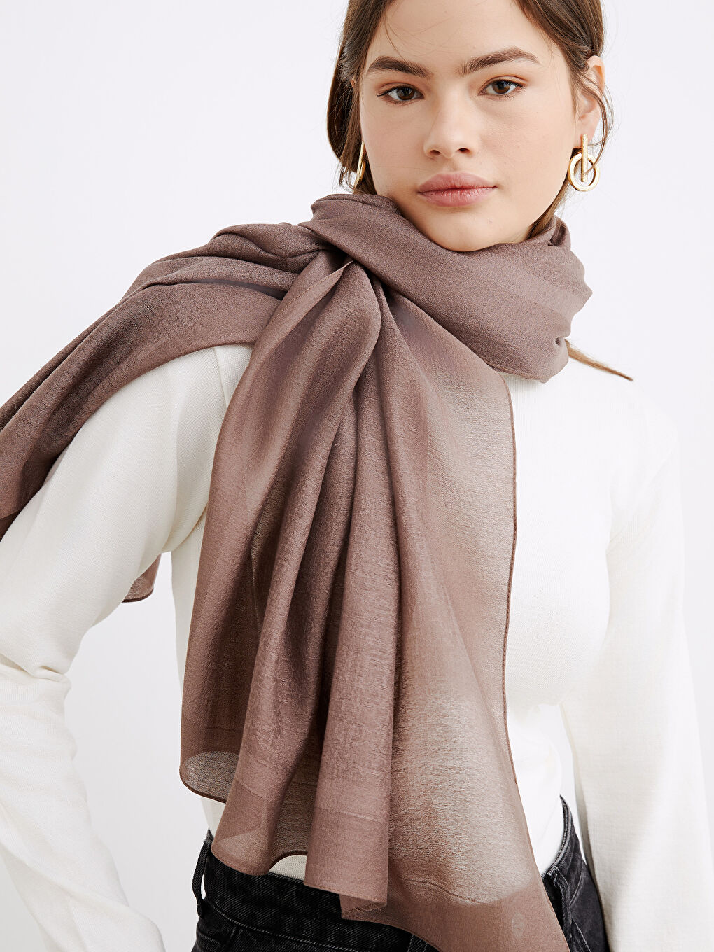 Women's Plain Scarf-3