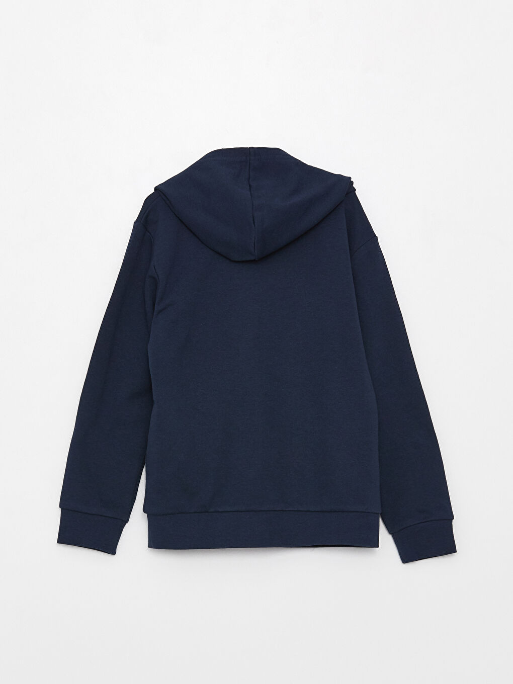 Hooded Basic Long Sleeve Boy Sweatshirt-1