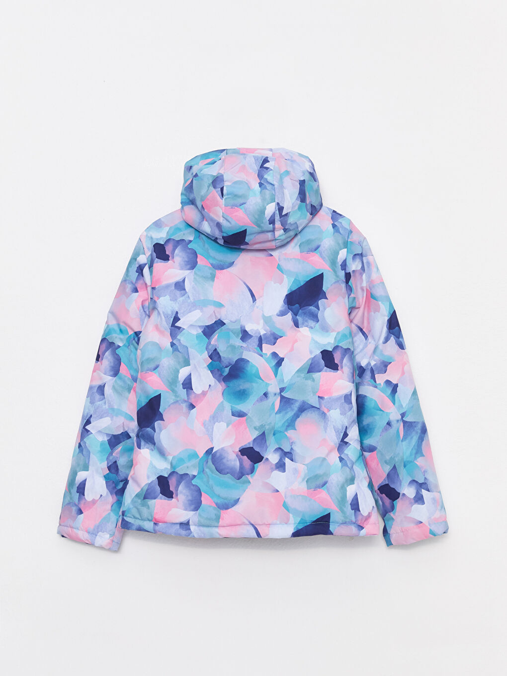 LCW OUTDOOR Pembe Kapüşonlu Desenli Uzun Kollu Kadın Kayak Montu - 8