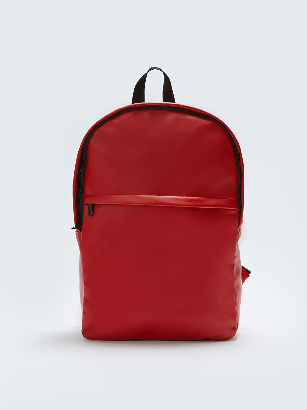 Kırmızı Deri Görünümlü Kadın Sırt Çantası-3