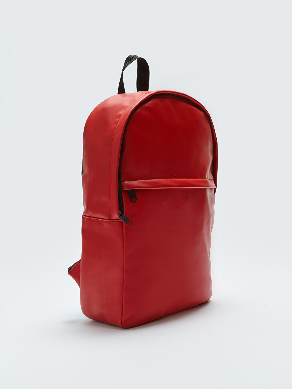 Kırmızı Deri Görünümlü Kadın Sırt Çantası-4