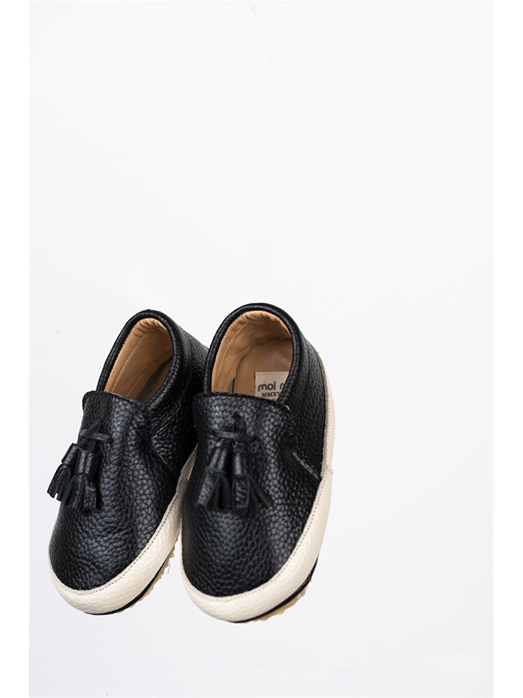 Siyah Hakiki Deri Bebek Klasik Ayakkabı