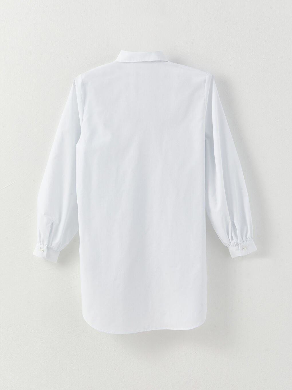 Plain Long Sleeve Women's Shirt Tunic-5