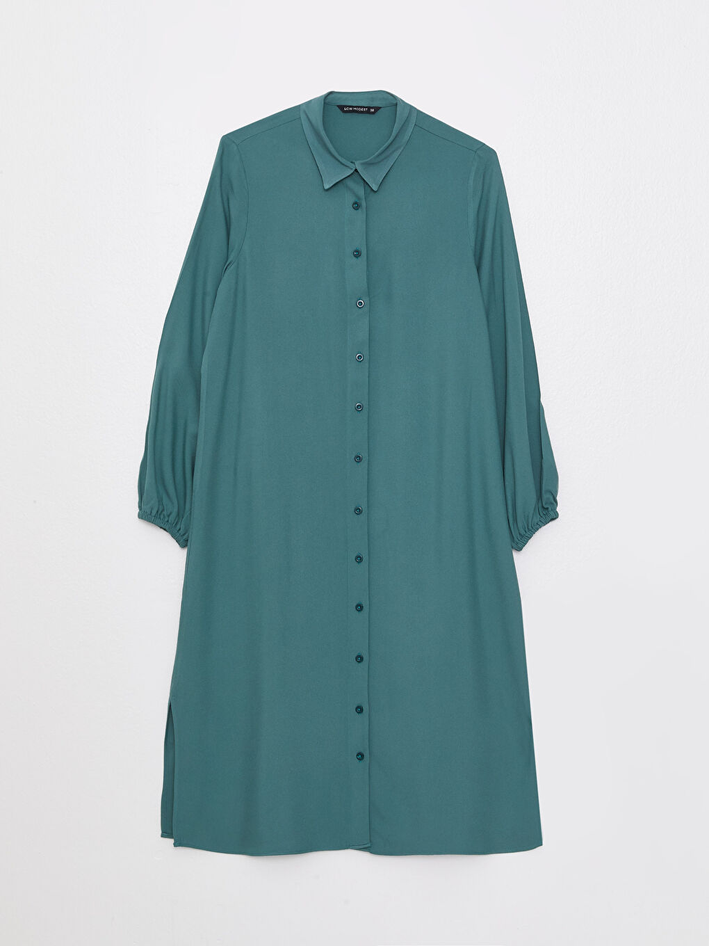 Plain Long Sleeve Women's Shirt Tunic-5