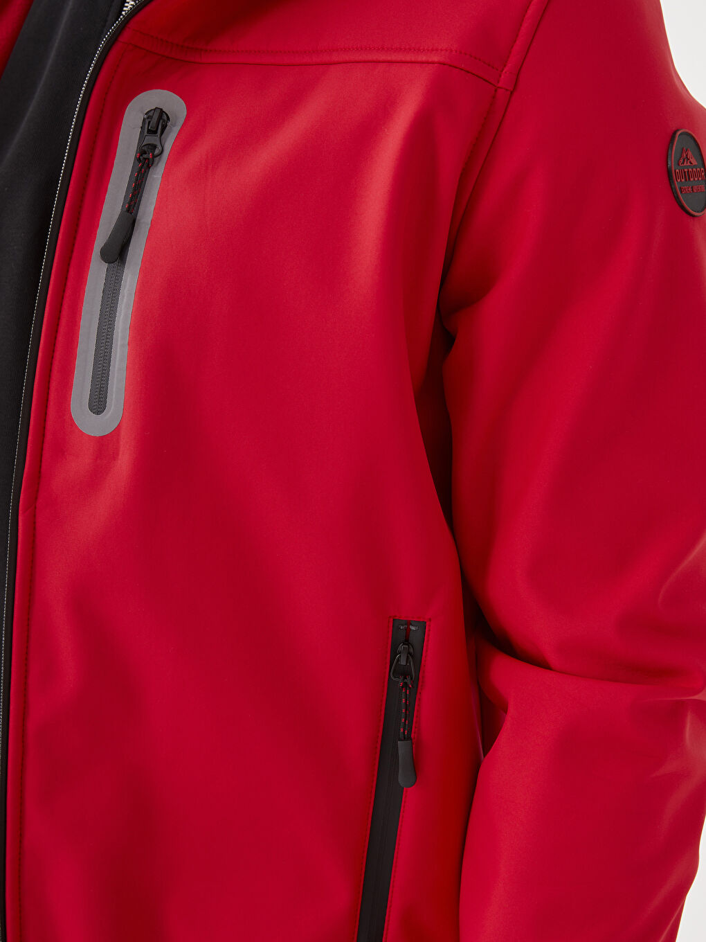 Regulär Geschnittener Regenmantel Für Herren Mit Kapuze-3