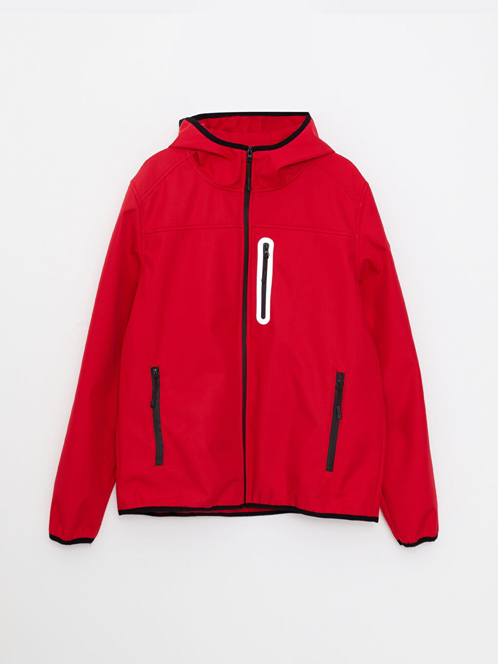 Regulär Geschnittener Regenmantel Für Herren Mit Kapuze-6