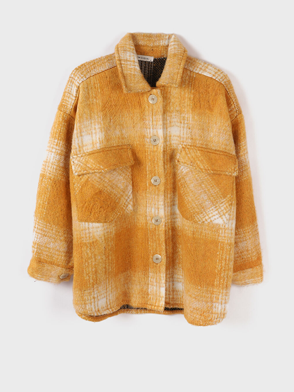 Plaid Long Sleeve Flannel Women Shirt Jacket