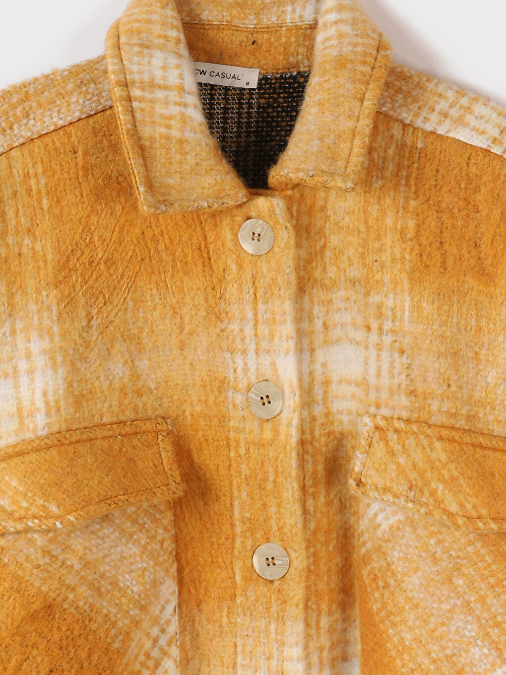 Plaid Long Sleeve Flannel Women Shirt Jacket-2