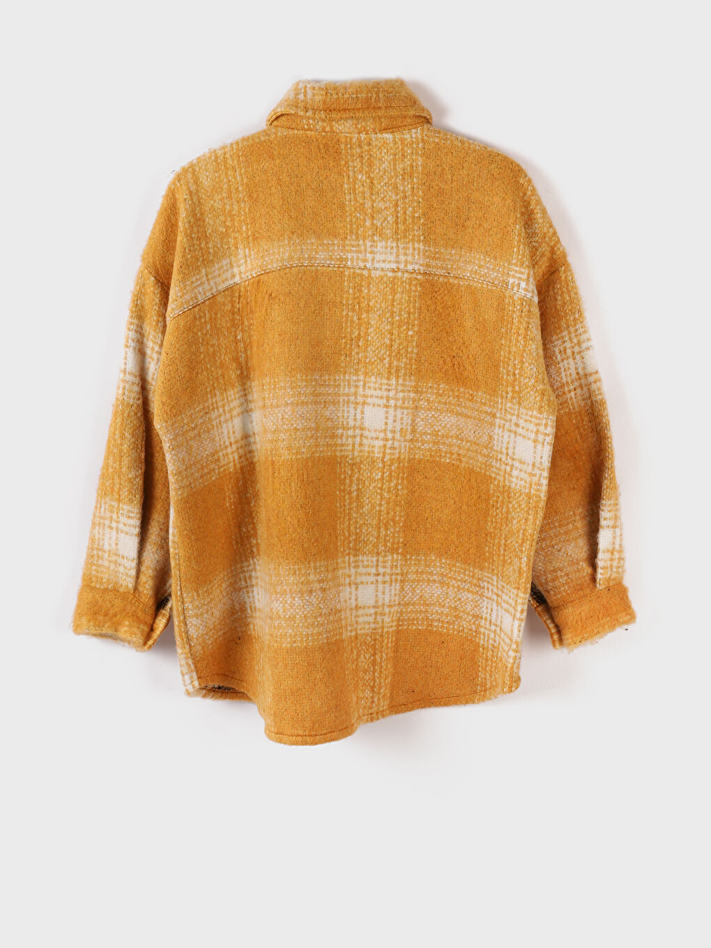 Plaid Long Sleeve Flannel Women Shirt Jacket-1