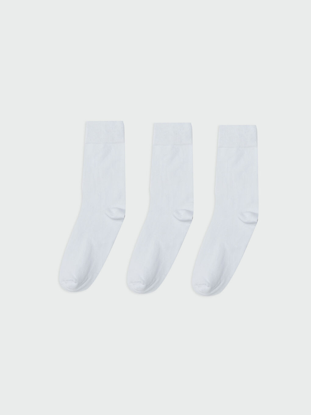 Beyaz Erkek Soket Çorap 3'lü-1