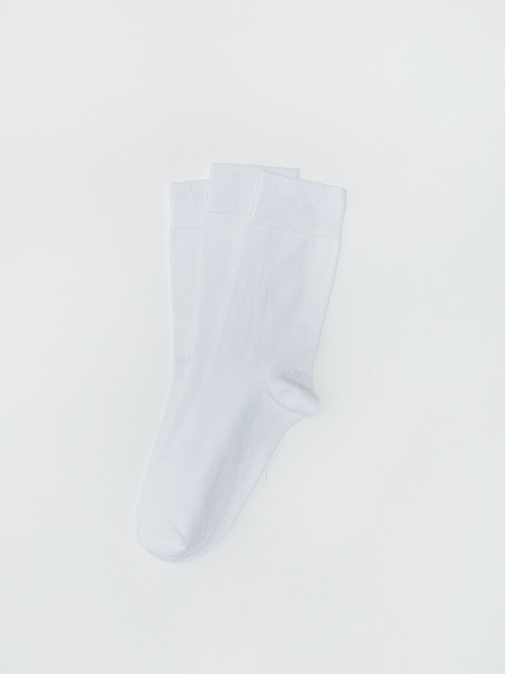 Beyaz Erkek Soket Çorap 3'lü-2