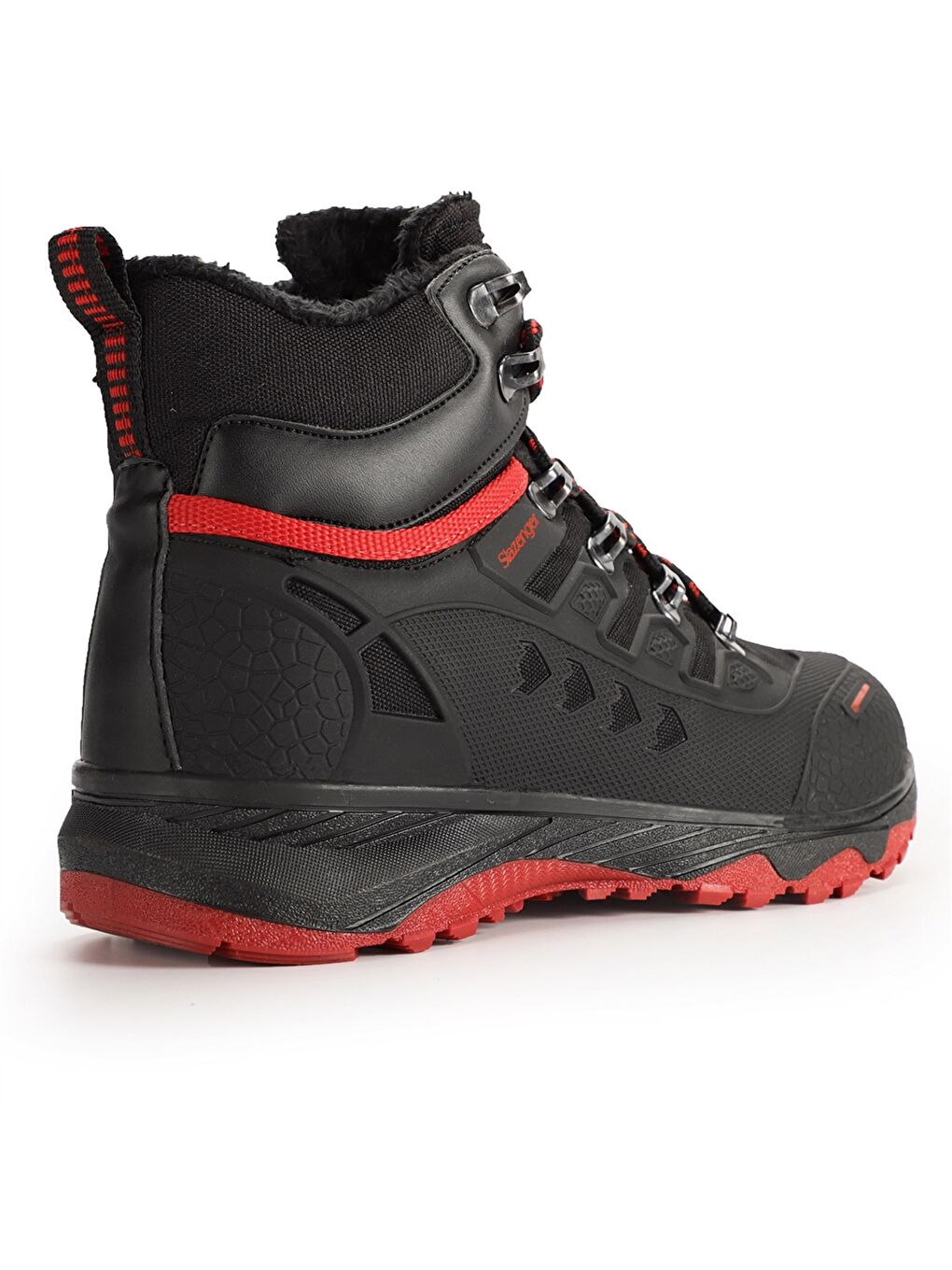 Bordo Bağcıklı Kadın Trekking Bot-2